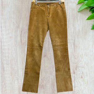 VINTAGE HEART MOON STAR -- Leather Jeans, Chamois Colored, Soft Suede-Feel